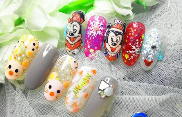 麗竹美甲學(xué)?！笆蟆毕抵黝}作品