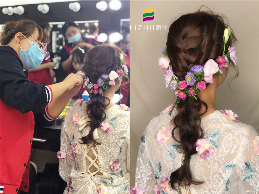 南寧化妝課堂：“鮮花”編發(fā)，做美美的鮮花新娘