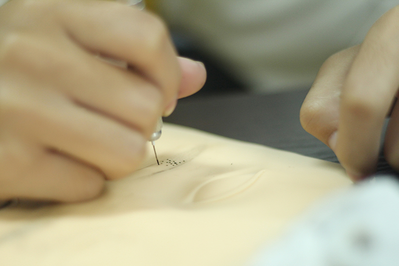 紋繡在假皮練習(xí)的技巧，南寧專業(yè)紋繡給你支招