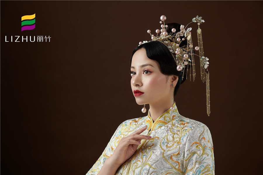 南寧專業(yè)化妝培訓(xùn)作品：中式新娘造型