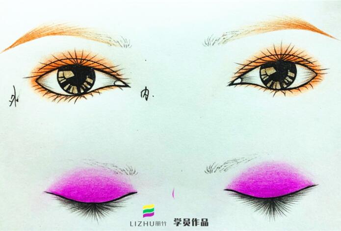 如何在紙上畫(huà)眼影？廣西專業(yè)化妝學(xué)校教你