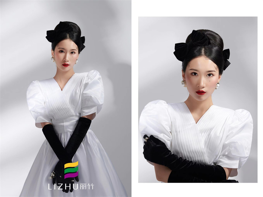 蝴蝶結(jié)化妝造型 ，零基礎(chǔ)化妝新娘造型班作品