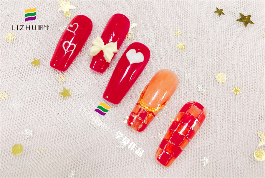 紅色婚禮美甲 、暈染液美甲、泡泡海洋風(fēng)美甲 | 廣西正規(guī)培訓(xùn)美甲