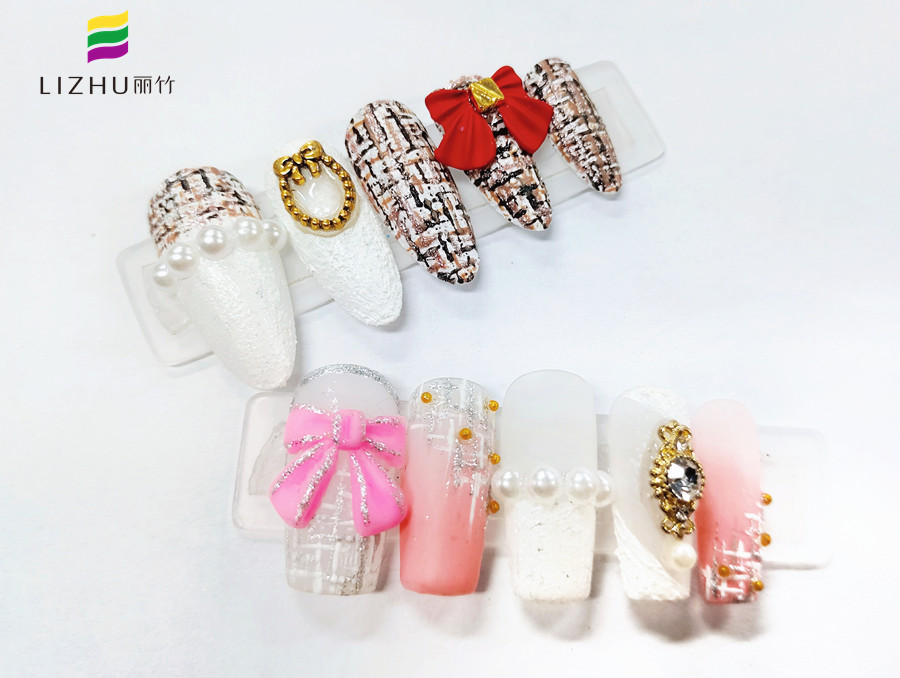 小香風(fēng)格紋美甲，南寧美甲教學(xué)分享