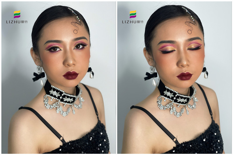 拉丁舞者眼妝的特點(diǎn)，廣西有名的化妝造型學(xué)校課堂實(shí)操