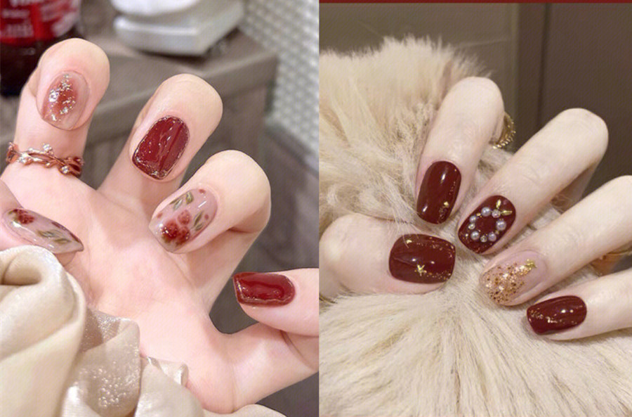 中國紅美甲，南寧美甲學習中心分享