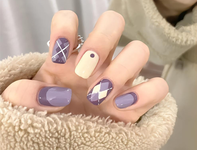 格子美甲，復(fù)古美甲 | 南寧美甲師培訓班分享