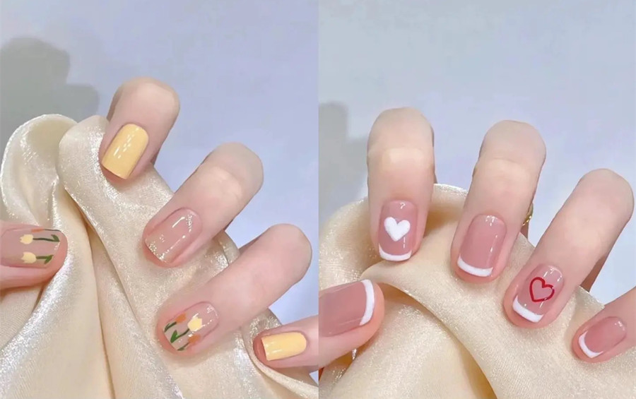 適合本甲的裸色短甲 ???，南寧網紅美甲款式班分享