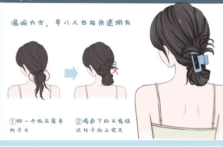 鯊魚夾發(fā)型教程，南寧扎發(fā)培訓(xùn)造型課