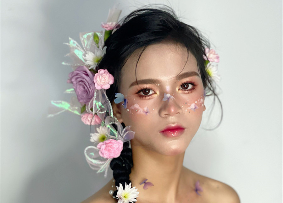 哈尼族造型，廣西影樓彩妝培訓(xùn)作品欣賞