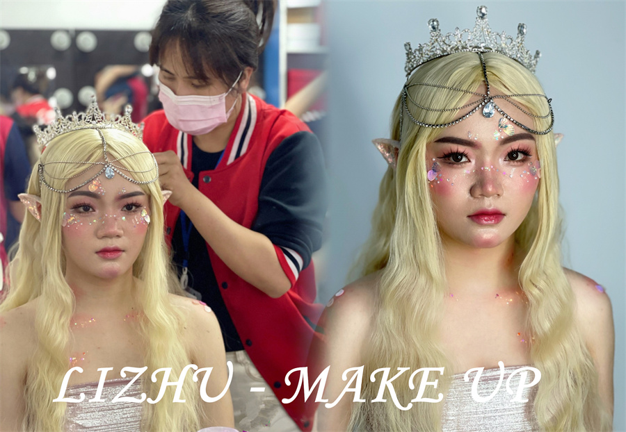 人魚精靈造型，南寧培訓(xùn)化妝寫真作品