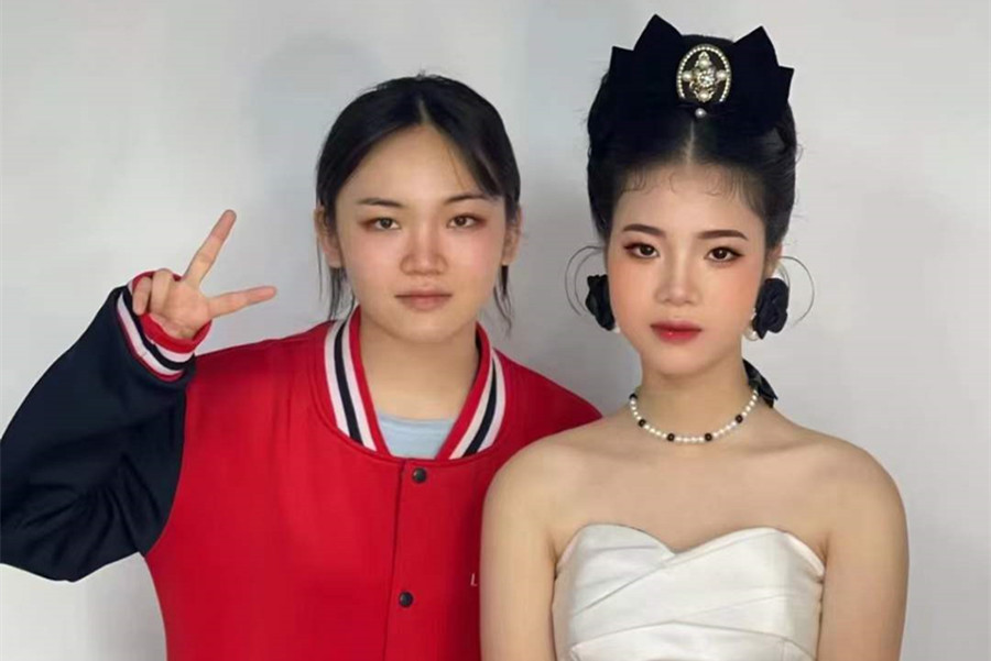 復(fù)古新娘，廣西南寧美妝學(xué)校學(xué)員作品