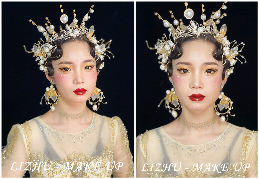 高奢妝容造型，廣西彩妝創(chuàng)意培訓學校作品