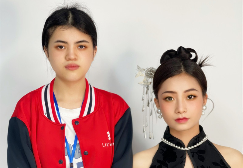 新中式造型，南寧化妝學(xué)校學(xué)員畢業(yè)作品