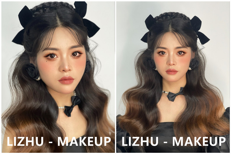 晚禮服造型，南寧培訓(xùn)化妝師作品