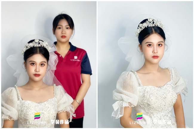 婚禮新娘造型，南寧新娘彩妝作品
