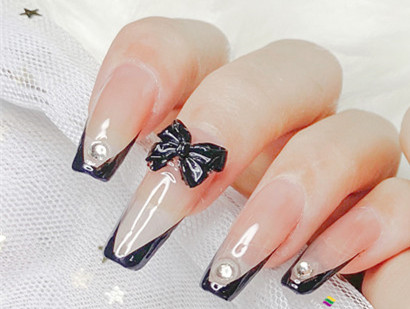 法式腮紅美甲&蝴蝶結(jié)法式美甲，南寧美甲學(xué)徒必學(xué)款式