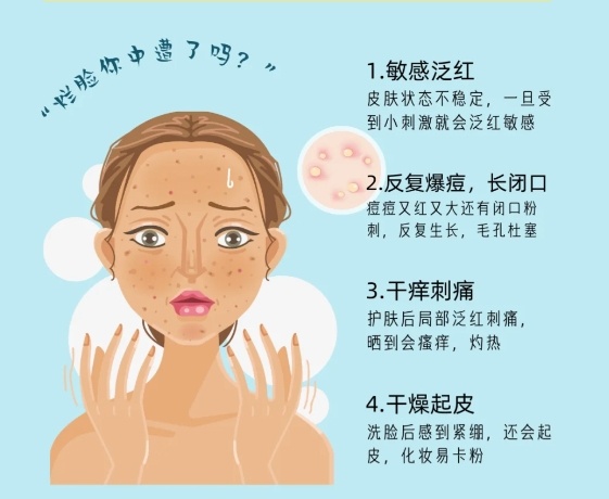 用護膚品爛臉怎么辦？南寧皮膚管理中心教你