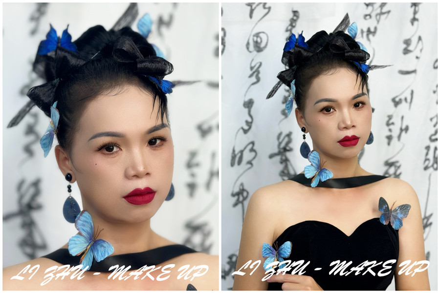 廣西學寫真化妝：蝴蝶新中式造型