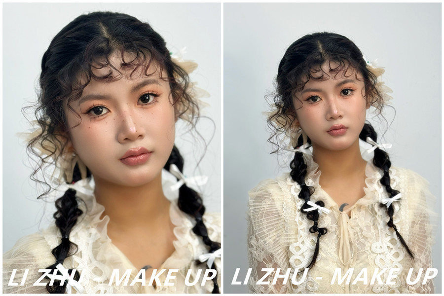 俏皮羊毛卷造型，學(xué)化妝零基礎(chǔ)在南寧