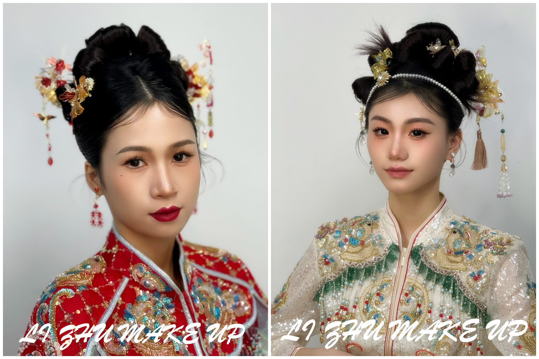 秀禾新娘 | 南寧學化妝高彩培訓作品