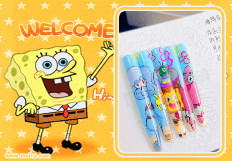 海綿寶寶美甲，南寧美甲造型職校學(xué)員作品