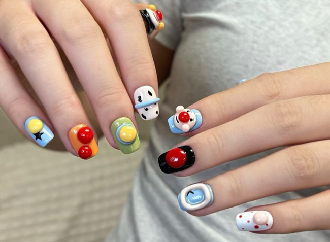 春日卡通美甲，廣西美甲造型培訓(xùn)整合