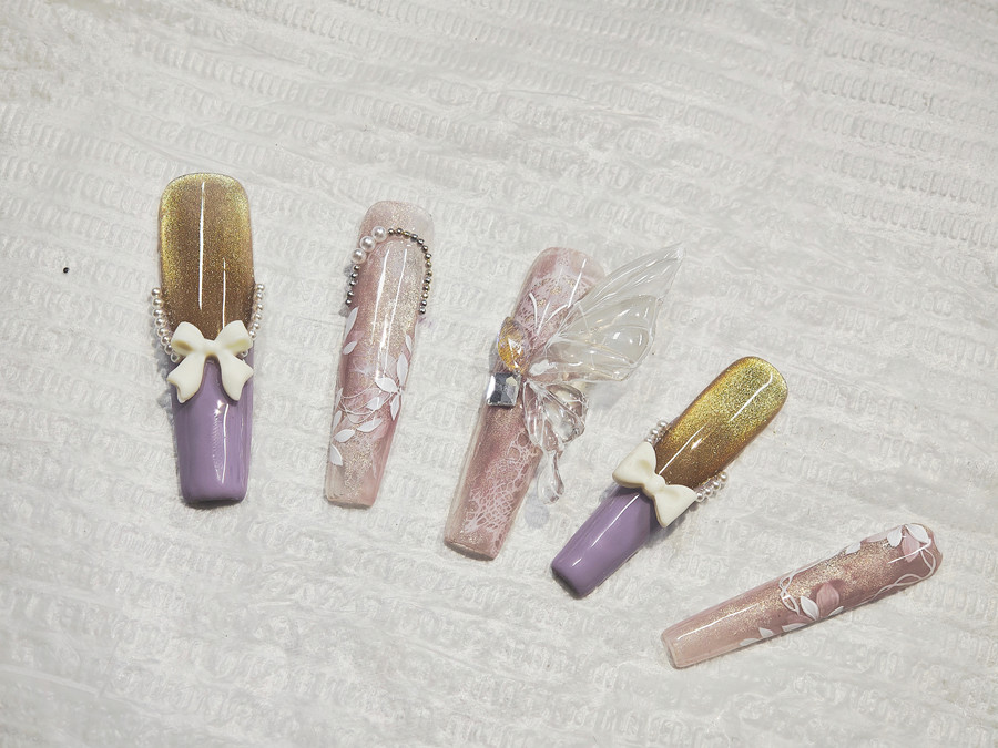 貓眼蝴蝶美甲，南寧美甲進修提升培訓