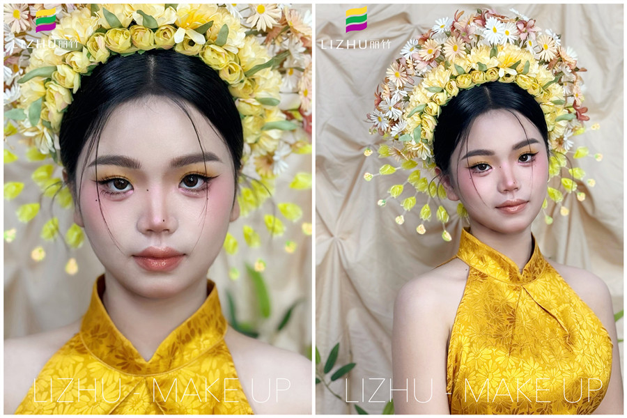 旅拍寫(xiě)真簪花造型，廣西旅拍寫(xiě)真作品