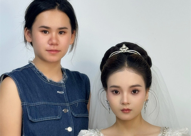 新娘造型，廣西影樓化妝培訓(xùn)學(xué)員作品