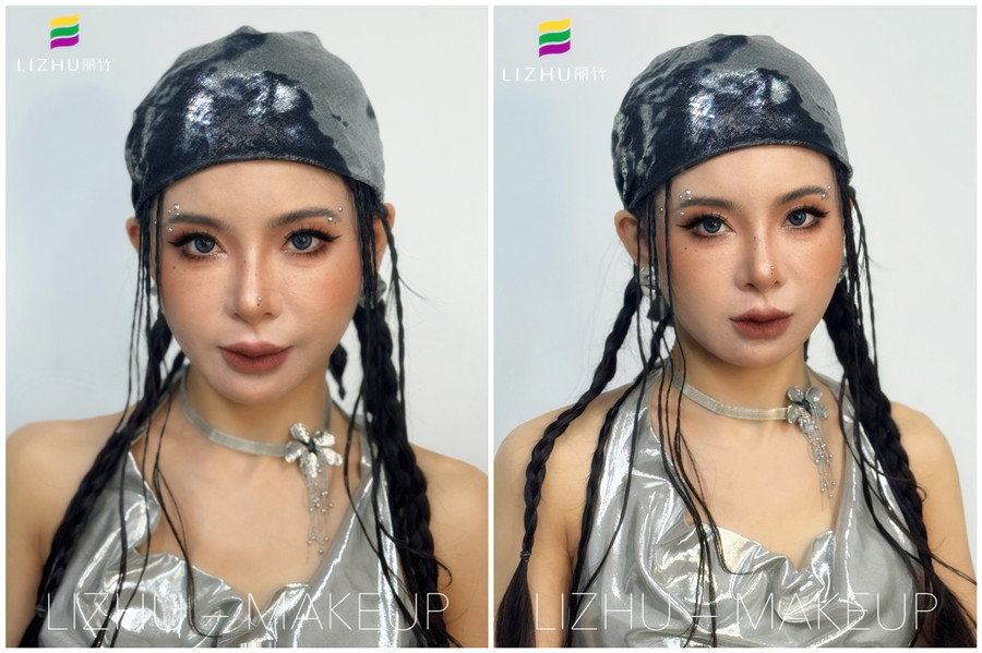 亞裔純野妝，南寧學(xué)化妝高彩培訓(xùn)作品